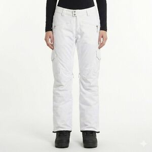 686 Women’s Snowboard Cargo Pants White Insulated Medium